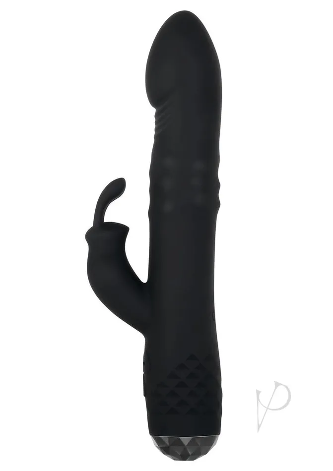 Bodacious Bunny Rechargeable Silicone Rabbit Vibrator Black Evolved Female Sex Toys