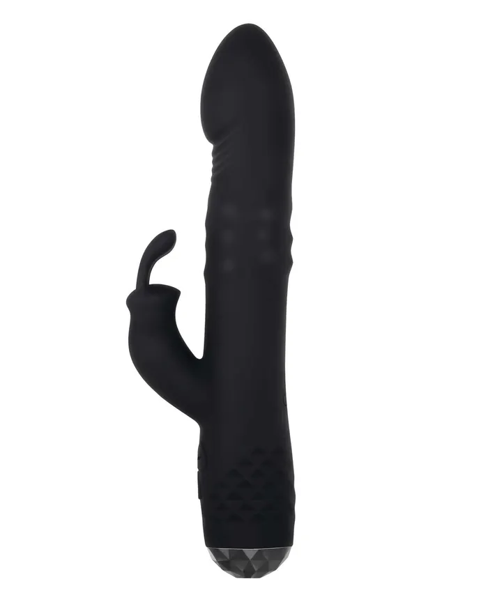 Bodacious Bunny Rechargeable Silicone Rabbit Vibrator Black Evolved Female Sex Toys