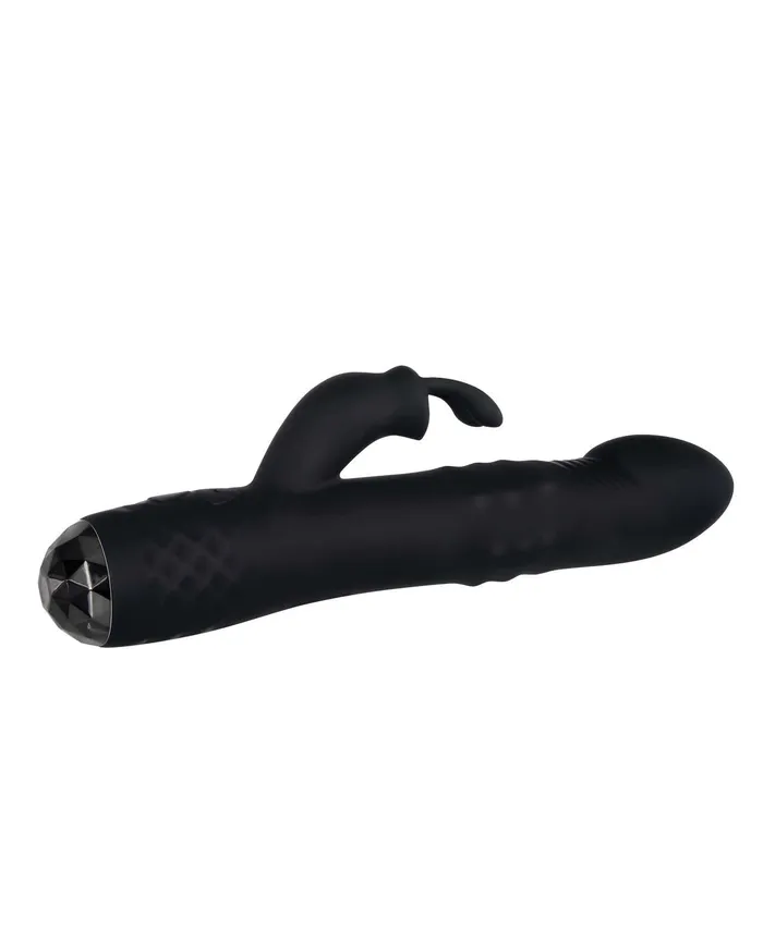 Bodacious Bunny Rechargeable Silicone Rabbit Vibrator Black Evolved Female Sex Toys
