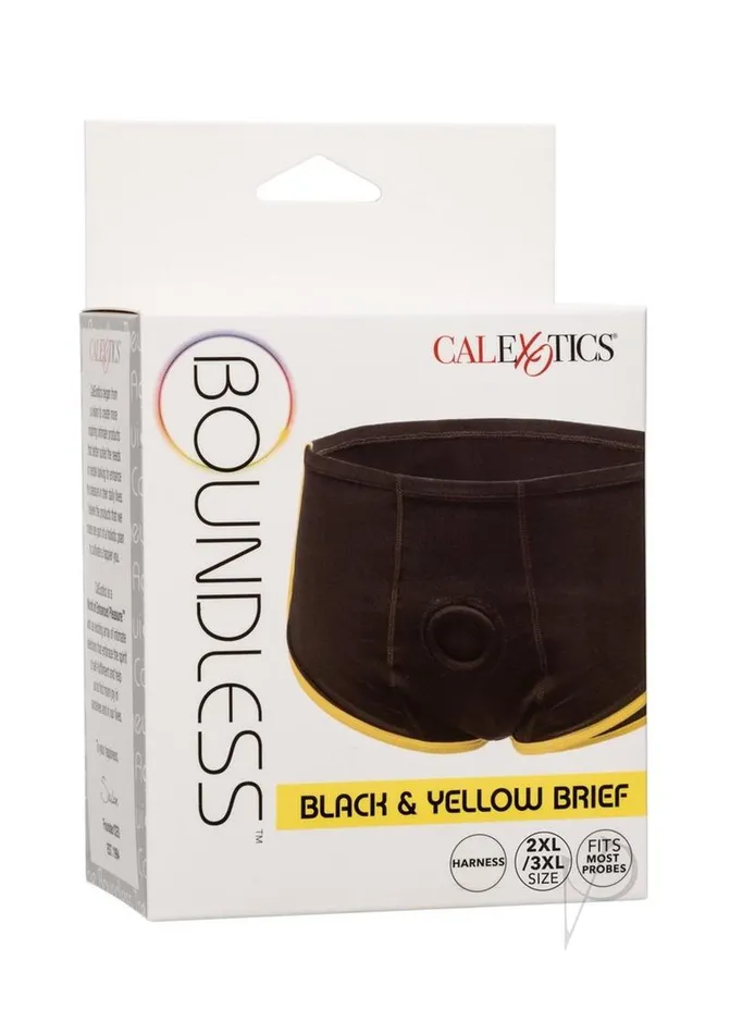 Boundless Anal Boundless Brief 2XL3XL BlackYellow