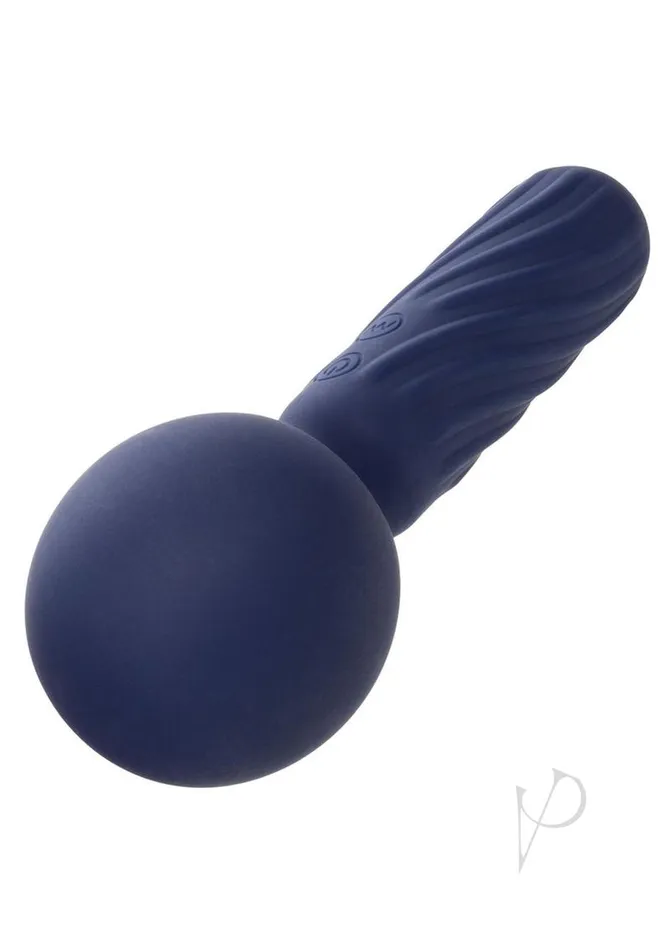 Charisma Vibrators Charisma Seduction Rechargeable Silicone Massager Wand Blue