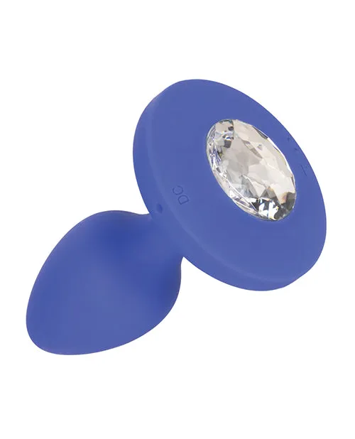 Cheeky Gems Rechargeable Silicone Vibrating Plug Medium Blue Cheeky Anal Cheeky Gems Rechargeable Silicone Vibrating Plug Medium Blue Cheeky Anal