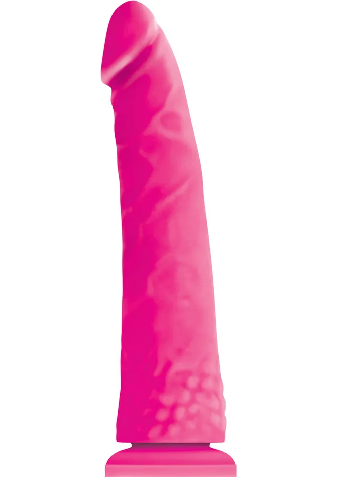 Colours Pleasures Silicone Thin Dildo 8in Pink Colours Dildos