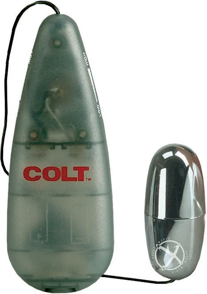 COLT MultiSpeed Power Pak Bullet with Wired Remote Control Silver Colt Female Sex Toys COLT MultiSpeed Power Pak Bullet with Wired Remote Control Silver Colt Female Sex Toys