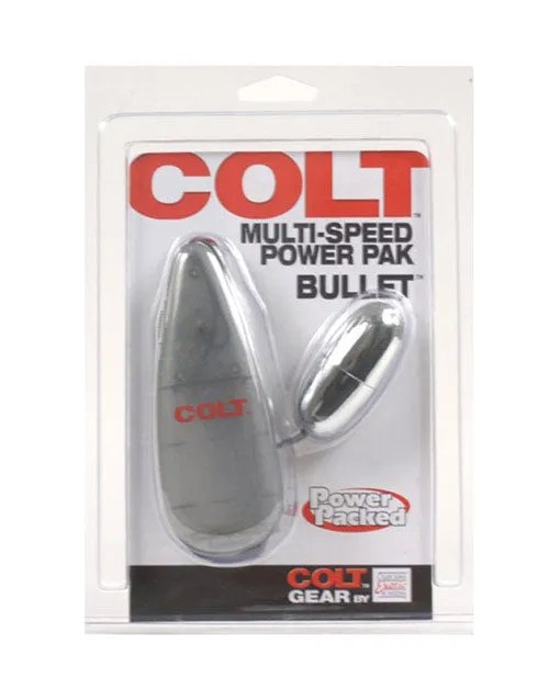 COLT MultiSpeed Power Pak Bullet with Wired Remote Control Silver Colt Female Sex Toys COLT MultiSpeed Power Pak Bullet with Wired Remote Control Silver Colt Female Sex Toys