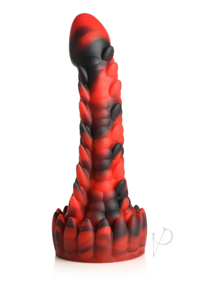Creature Cocks Demon Rising Scaly Dragon Silicone Dildo RedBlack Creature Cocks Dildos