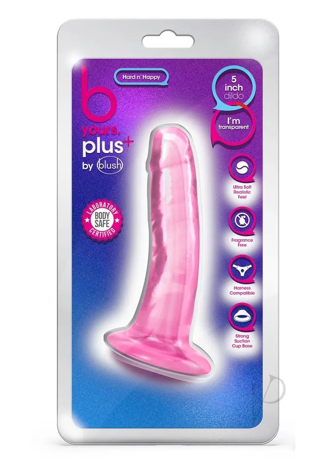 Dildos B Yours B Yours Plus Hard n Happy Realistic Dildo 55in Pink