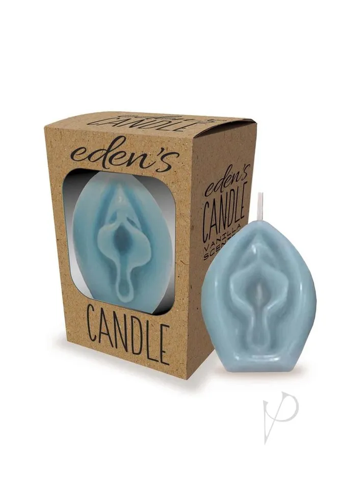 Dildos Candyprints Party Edens Candle Vanilla Scented Vagina Blue