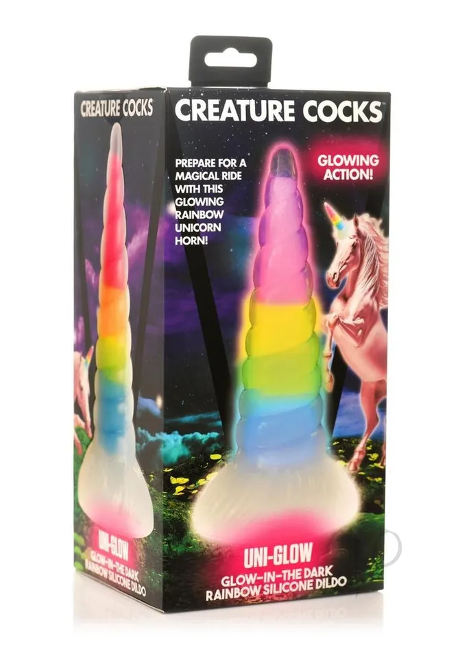 Dildos Creature Cocks UniGlow GlowintheDark Silicone Dildo Rainbow Creature Cocks Dildos Creature Cocks UniGlow GlowintheDark Silicone Dildo Rainbow Creature Cocks