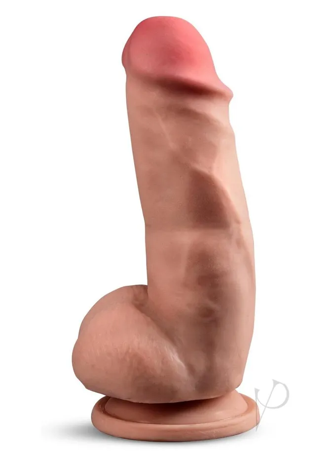 Dildos Dr Skin Dr Skin Plus Gold Collection Girthy Posable Dildo with Balls and Suction Cup 7in Caramel Dildos Dr Skin Dr Skin Plus Gold Collection Girthy Posable Dildo with Balls and Suction Cup 7in Caramel