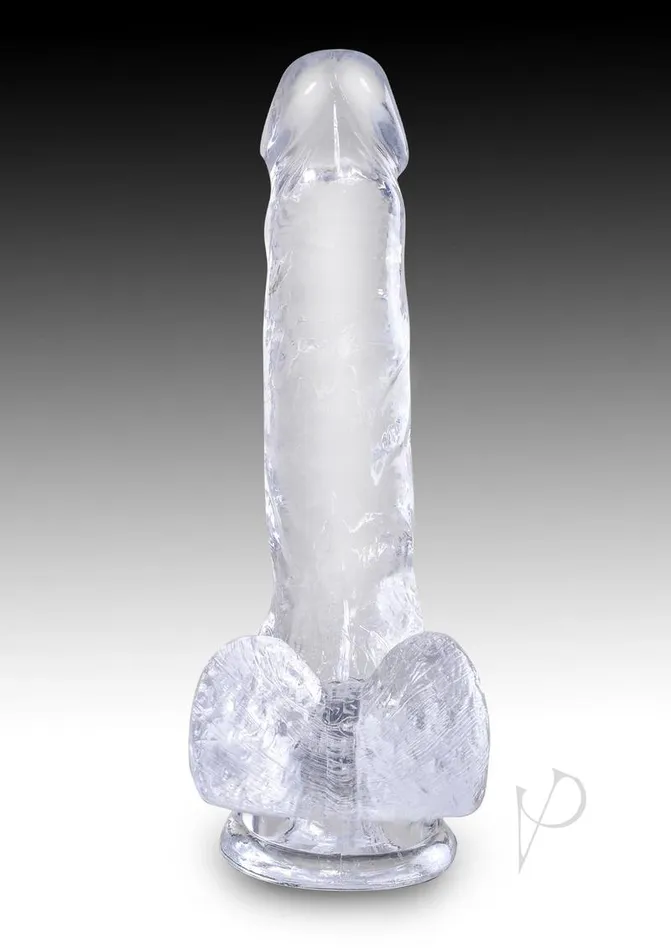 Dildos King Cock King Cock Clear Dildo with Balls 6in Clear