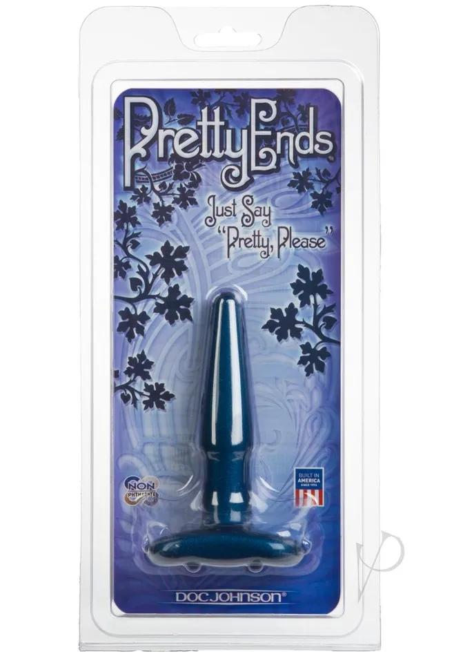 Doc Johnson Anal Pretty Ends Small Anal Plug Iridescent Blue