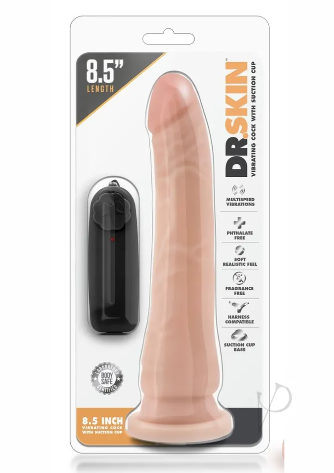 Dr Skin Female Sex Toys Dr Skin Silver Collection Vibrating Dildo with Suction Cup and Wired Remote Control 85in Vanilla Dr Skin Female Sex Toys Dr Skin Silver Collection Vibrating Dildo with Suction Cup and Wired Remote Control 85in Vanilla