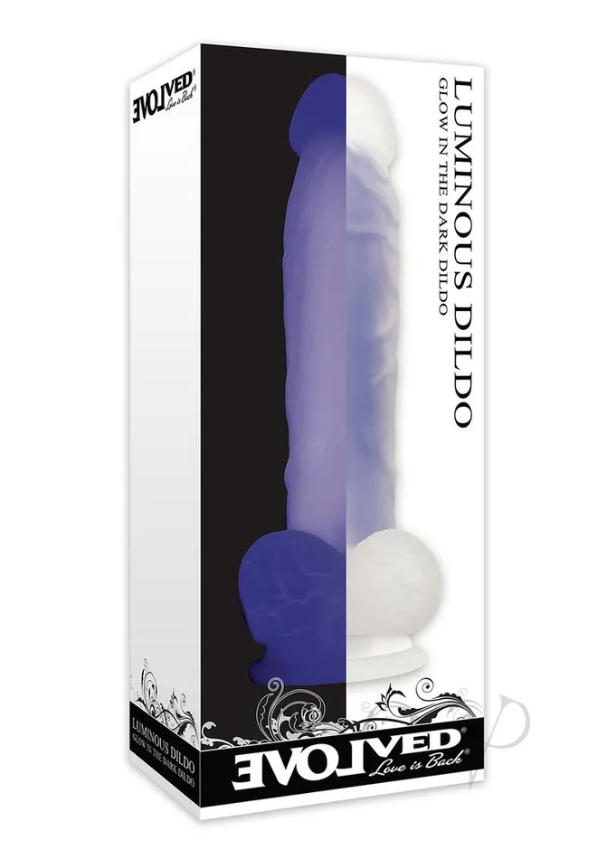Evolved Female Sex Toys Luminous Dildo Silicone Realistic Dildo GlowInTheDark 8in Purple Evolved Female Sex Toys Luminous Dildo Silicone Realistic Dildo GlowInTheDark 8in Purple