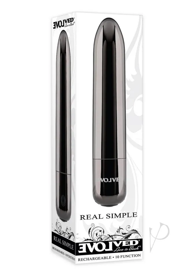 Evolved Female Sex Toys Real Simple Rechargeable Bullet Smoke