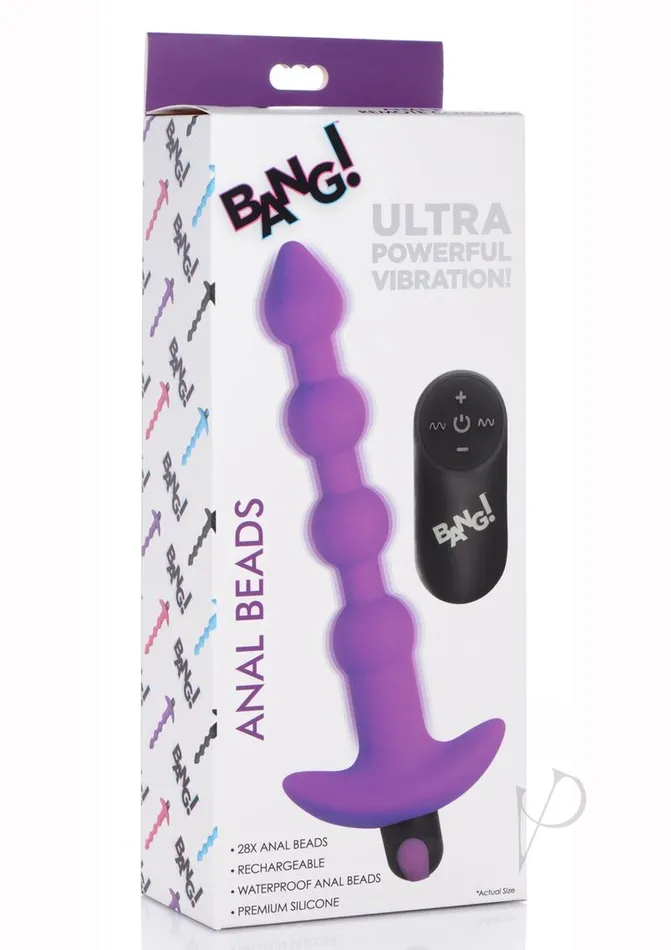 Female Sex Toys Bang Bang Vibrating Silicone Rechargeable Anal Beads with Remote Control Purple Female Sex Toys Bang Bang Vibrating Silicone Rechargeable Anal Beads with Remote Control Purple