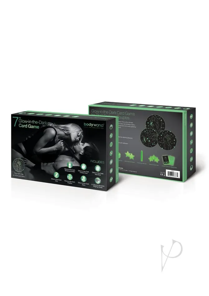 Female Sex Toys Bodywand Bodywand Card Game Glow In The Dark 7 piece set Green Female Sex Toys Bodywand Bodywand Card Game Glow In The Dark 7 piece set Green