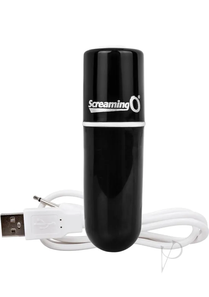 Female Sex Toys Charged Charged Vooom Rechargeable Bullet Vibrator Black