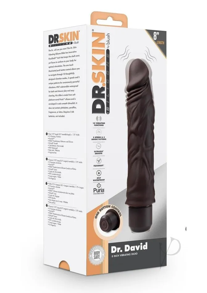 Female Sex Toys Dr Skin Dr Skin Platinum Collection Silicone Dr David Vibrating Dildo 8in Chocolate Female Sex Toys Dr Skin Dr Skin Platinum Collection Silicone Dr David Vibrating Dildo 8in Chocolate