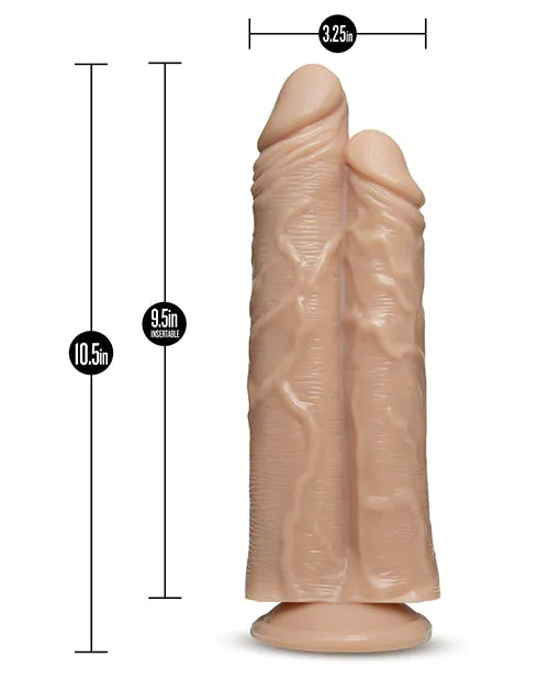 Female Sex Toys Dr Skin Dr Skin Silver Collection Double Trouble Dual Penetrating Dildo with Suction Cup 105in Vanilla Female Sex Toys Dr Skin Dr Skin Silver Collection Double Trouble Dual Penetrating Dildo with Suction Cup 105in Vanilla