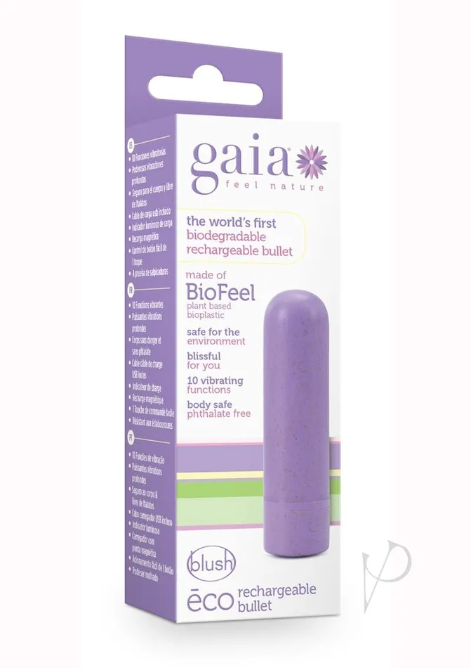 Female Sex Toys Gaia Gaia Eco Rechargeable Bullet Lilac