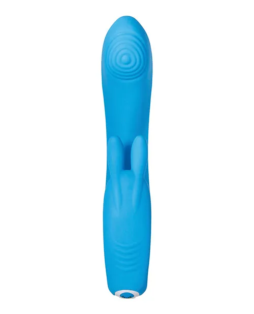 Female Sex Toys Sea Breeze Bunny Rechargeable Silicone GSpot Rabbit Vibrator Blue Evolved
