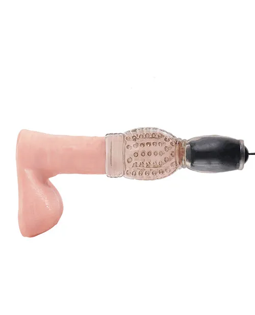 Fetish Fantasy Series Female Sex Toys Fetish Fantasy Series Vibrating Head Teazer Sleeve with Bullet and Wired Remote Control Smoke