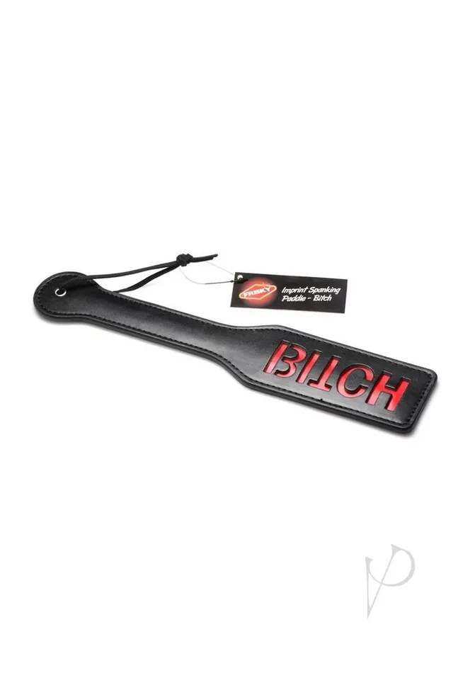 Frisky Imprint Spanking Paddle Bitch Black Frisky Anal