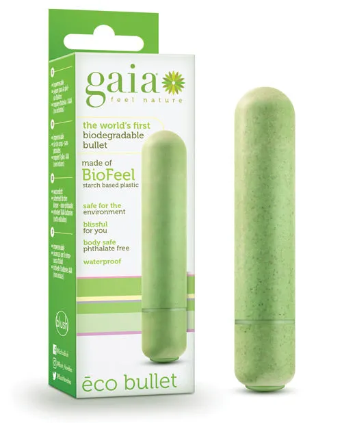 Gaia Eco Bullet Green Gaia Female Sex Toys