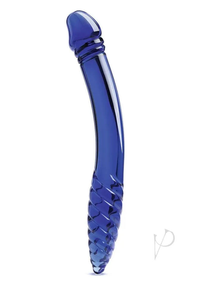 Glas DoubleSided Glass Dildo for GSpot and PSpot Stimulation 11in Blue Glas Dildos Glas DoubleSided Glass Dildo for GSpot and PSpot Stimulation 11in Blue Glas Dildos