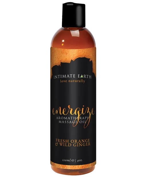 Intimate Earth Couples Intimate Earth Energize Aromatherapy Massage Oil Fresh Orange and Wild Ginger 4oz Intimate Earth Couples Intimate Earth Energize Aromatherapy Massage Oil Fresh Orange and Wild Ginger 4oz