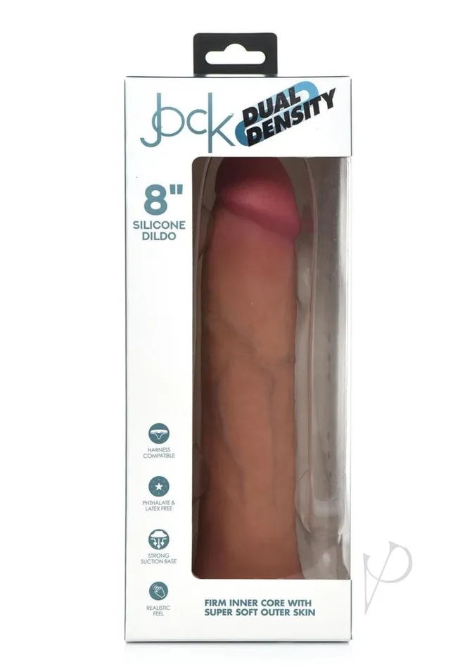 Jock Dildos Jock Dual Density Silicone Dildo 8in Vanilla
