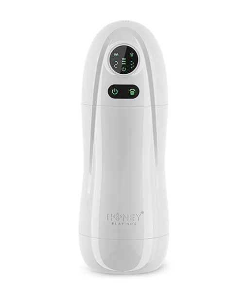 Kai 2 Automatic Sucking Vibrating Rechargeable Male Masturbator WhiteBlack Honey Play Box Male Sex Toys