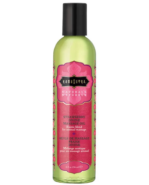 Kama Sutra Naturals Massage Oil Strawberry Dreams 8oz Naturals Massage Oil Couples