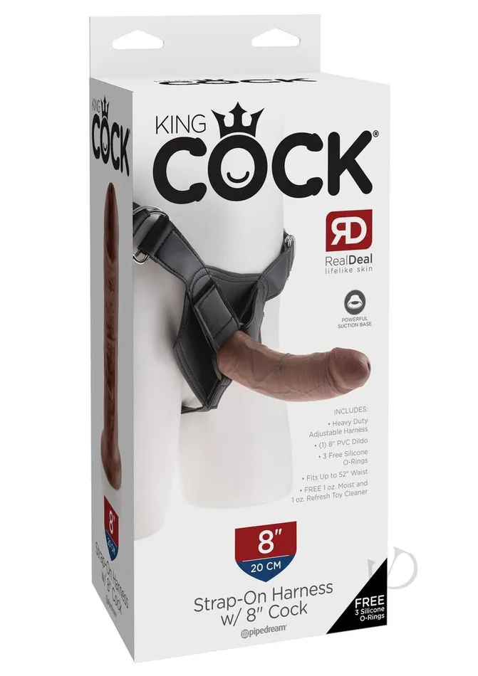 King Cock Female Sex Toys King Cock Strap on Harness with Dildo 8in Chocolate King Cock Female Sex Toys King Cock Strap on Harness with Dildo 8in Chocolate