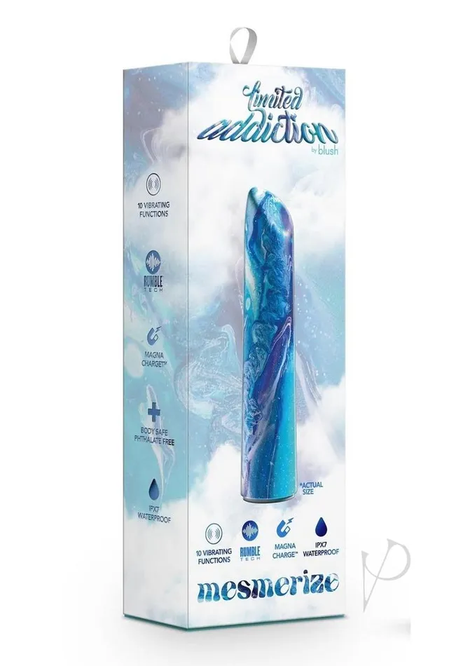 Limited Addiction Vibrators Limited Addiction Mesmerize Rechargeable Power Vibrator Azure Limited Addiction Vibrators Limited Addiction Mesmerize Rechargeable Power Vibrator Azure