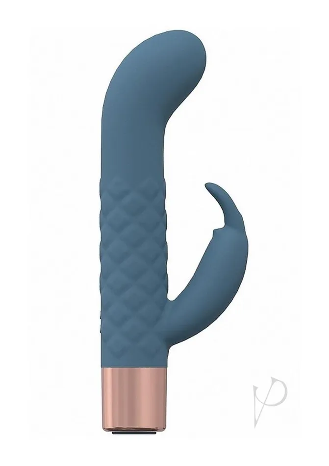 LoveLine Devotion Silicone Rechargeable 10 Speed Mini Rabbit Blue Loveline Vibrators LoveLine Devotion Silicone Rechargeable 10 Speed Mini Rabbit Blue Loveline Vibrators
