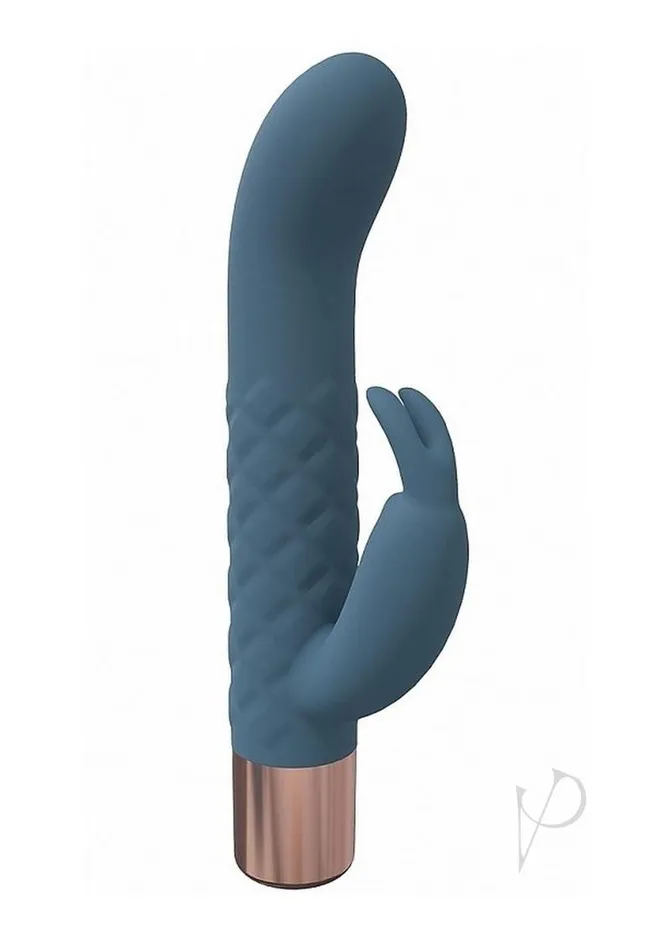 LoveLine Devotion Silicone Rechargeable 10 Speed Mini Rabbit Blue Loveline Vibrators LoveLine Devotion Silicone Rechargeable 10 Speed Mini Rabbit Blue Loveline Vibrators