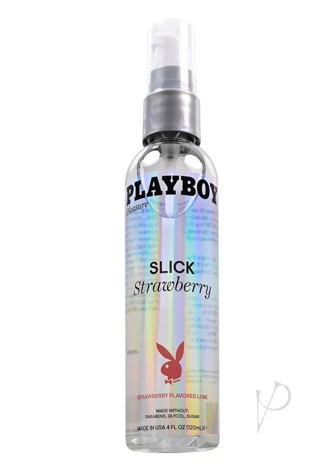 Lubricants Playboy Playboy Slick Strawberry Water Based Lubricant 4oz