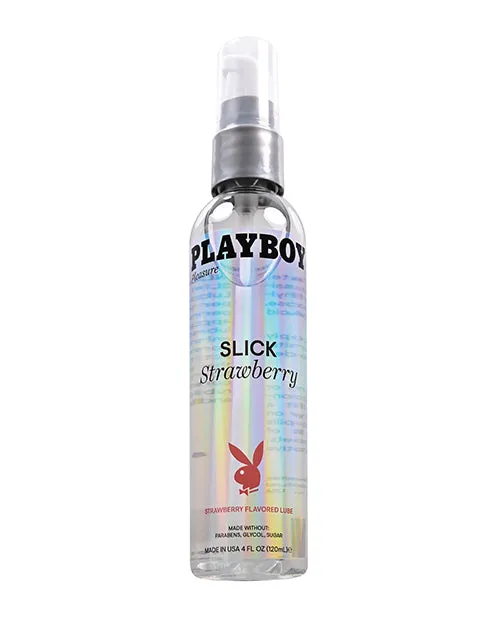 Lubricants Playboy Playboy Slick Strawberry Water Based Lubricant 4oz