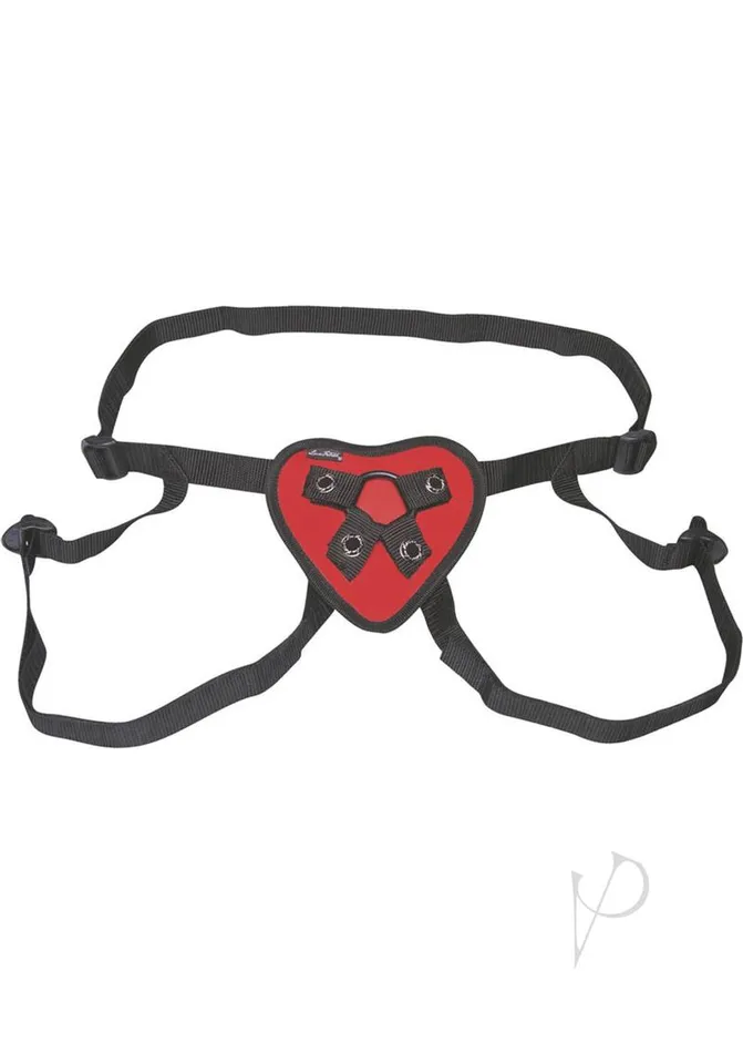 Lux Fetish Red Heart StrapOn Harness Adjustable Lux Fetish Female Sex Toys Lux Fetish Red Heart StrapOn Harness Adjustable Lux Fetish Female Sex Toys