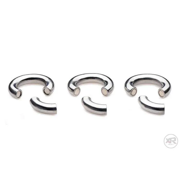 Magnetize Stainless Steel Magnetic Ball Stretcher 3 Pack Master Series Male Sex Toys