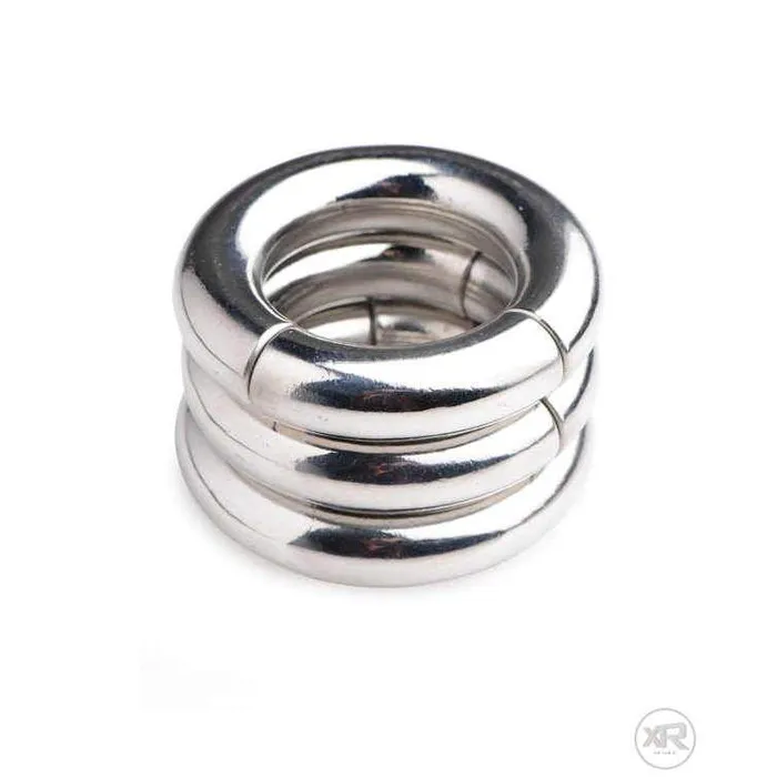 Magnetize Stainless Steel Magnetic Ball Stretcher 3 Pack Master Series Male Sex Toys