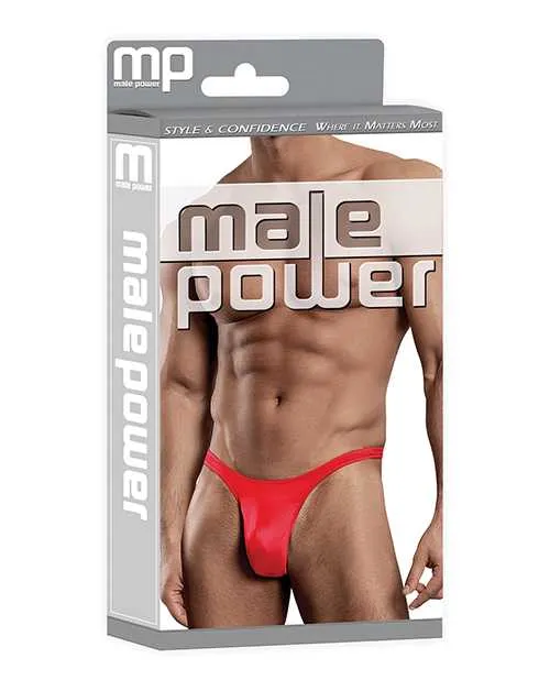 Male Power Satin Bong Thong Red LXL Vibrators Male Power Satin Bong Thong Red LXL Vibrators