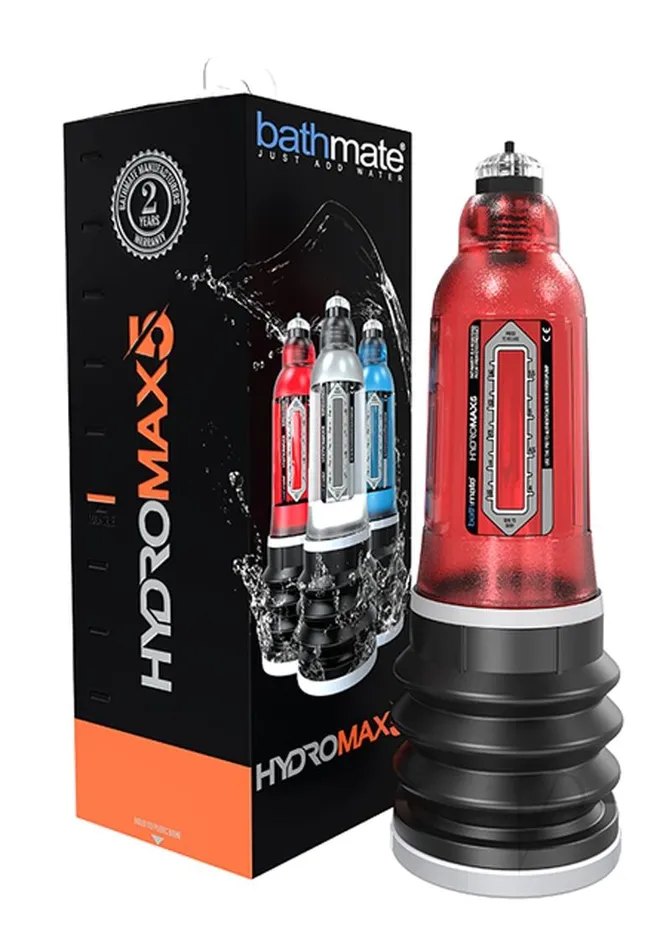 Male Sex Toys Bathmate Hydromax5 Penis Pump Red