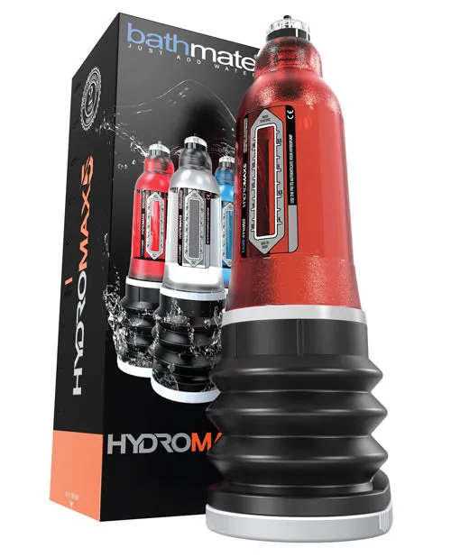 Male Sex Toys Bathmate Hydromax5 Penis Pump Red