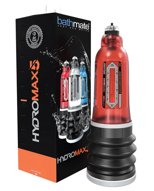 Male Sex Toys Bathmate Hydromax5 Penis Pump Red