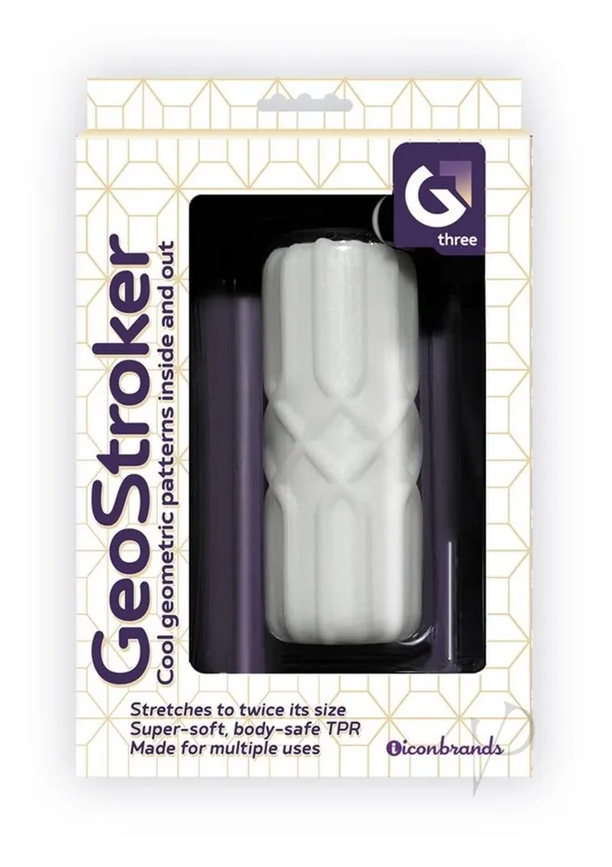 Male Sex Toys Geo Stroker GeoStroker 3 Stroker White