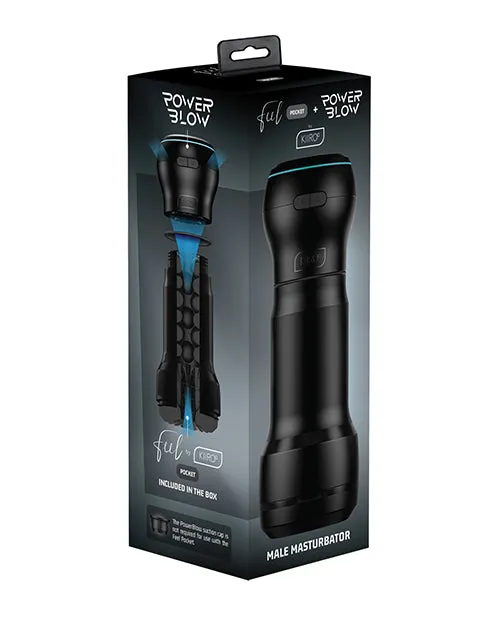 Male Sex Toys Kiiroo Kiiroo Feel Pocket and PowerBlow Combo Rechargeable Stroker Black