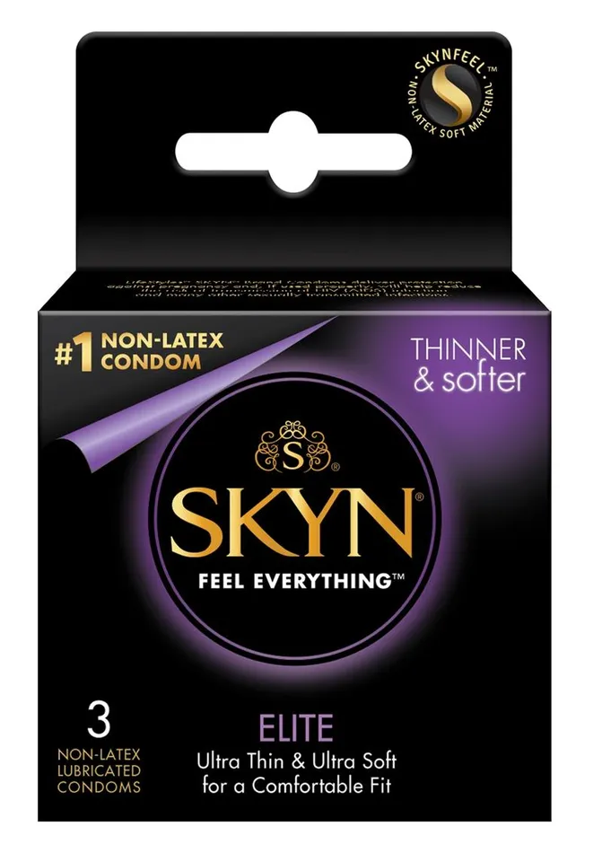 Male Sex Toys Lifestyles Lifestyles Skyn Elite Non Latex Lubricated Condoms 3Pack Male Sex Toys Lifestyles Lifestyles Skyn Elite Non Latex Lubricated Condoms 3Pack